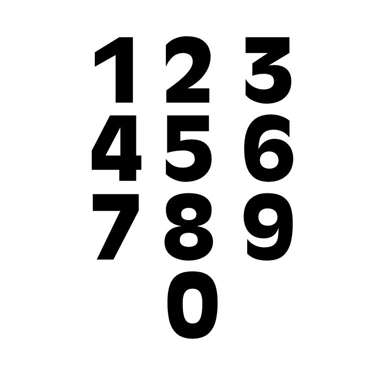 Antique Olive Font (P-NUM3)