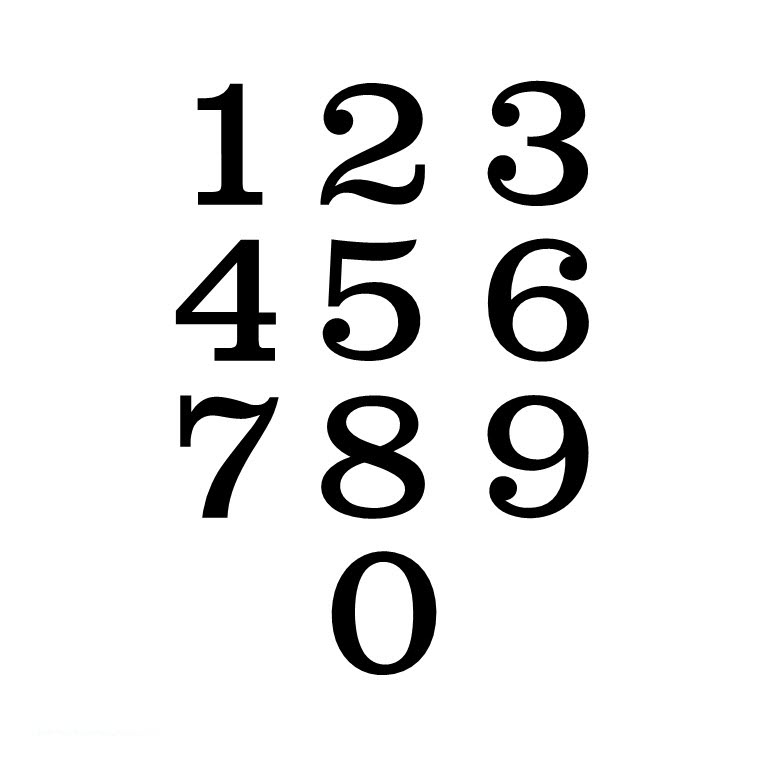Clarendon Font (P-NUM11)