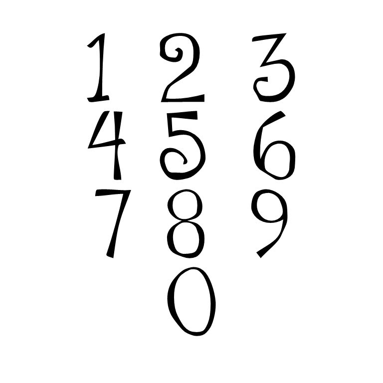 Flower Child Font (P-NUM15)