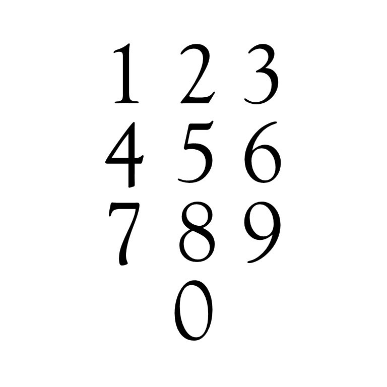 Goudy Font (P-NUM17)