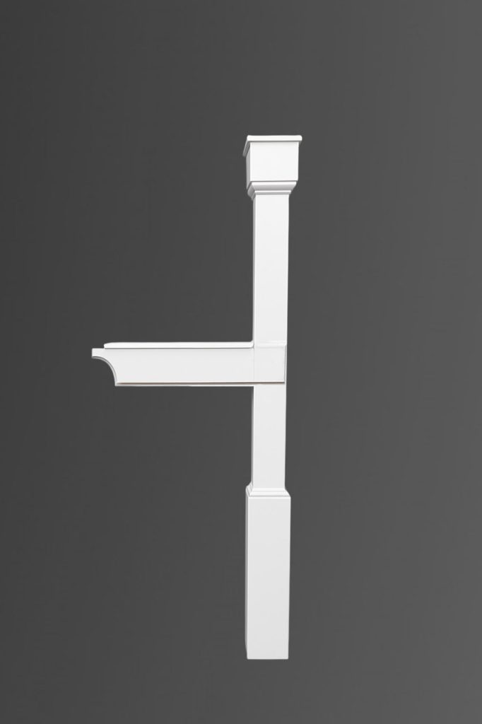Whitehart Mailbox Post (P-P10)