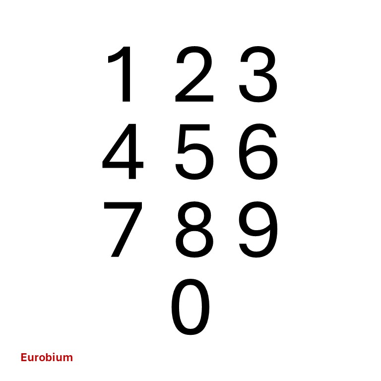 Eurobium Font (P-NUM14)