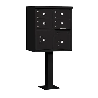 Cluster Mailbox Model 3305 - 4 Door Cluster Box w/ 2 Parcel Doors (S-M1)