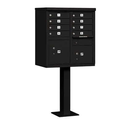 Cluster Mailbox Model 3308 - 8 Door Cluster Box w/ 2 Parcel Doors (S-M2)