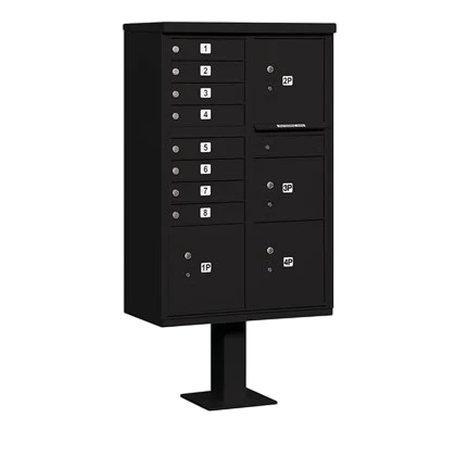Cluster Mailbox Model 3306 - 8 Door Cluster Box w/ 4 Parcel Doors (S-M6)