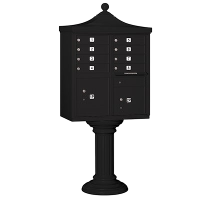Cluster Mailbox Model 3308R - Regency 8 Door Cluster Box w/ 2 Parcel Doors (S-M7)